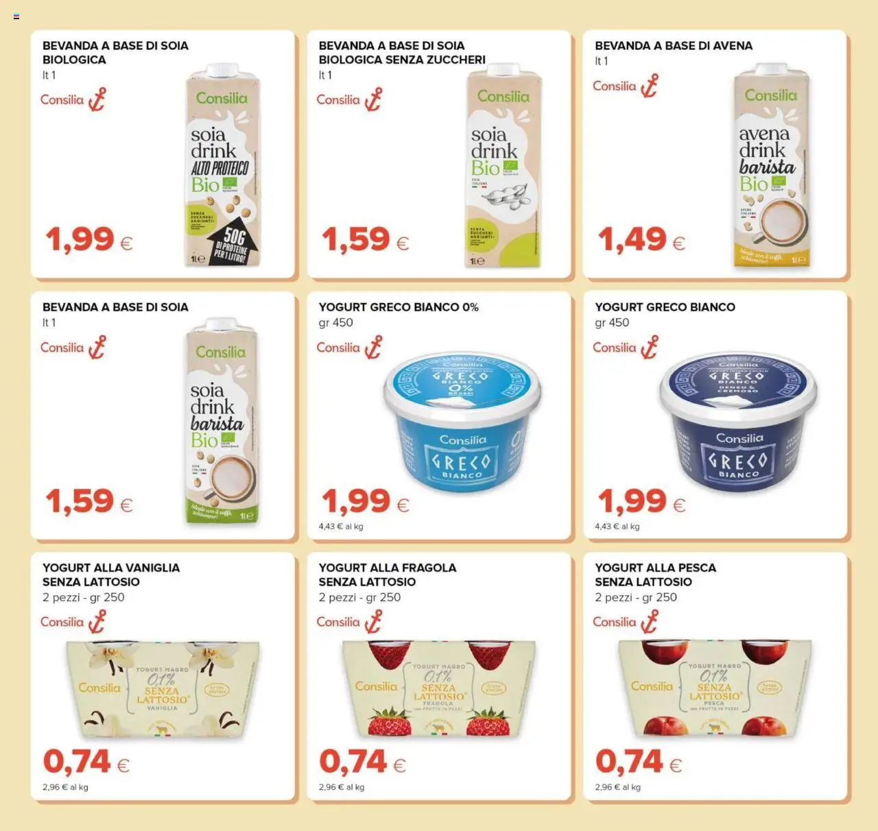 Volantino Tigre del 20.08.2025 | Pagina: 9 | Prodotti: Yogurt greco, Yogurt, Frutta, Pesca