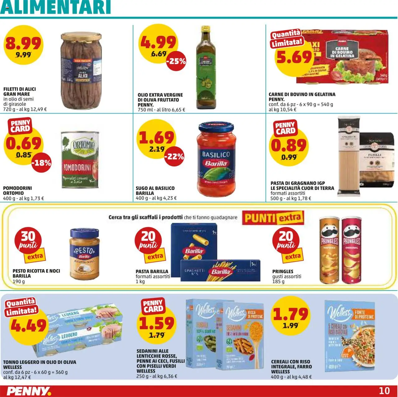 Volantino PENNY del 03.07.2025 | Pagina: 10 | Prodotti: Tonno, Sugo, Farro, Olio di Oliva