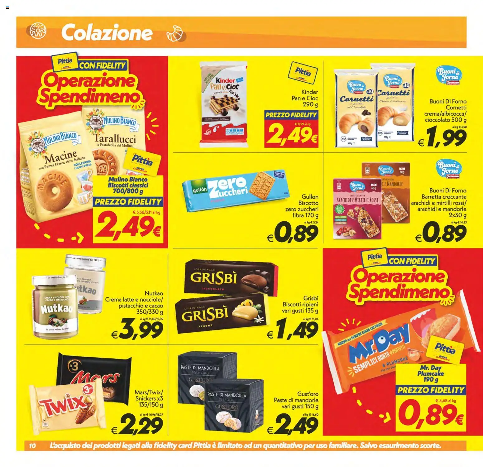 Volantino SuperConveniente del 28.04.2026 | Pagina: 10 | Prodotti: Crema, Mandorle, Plumcake, Arachidi
