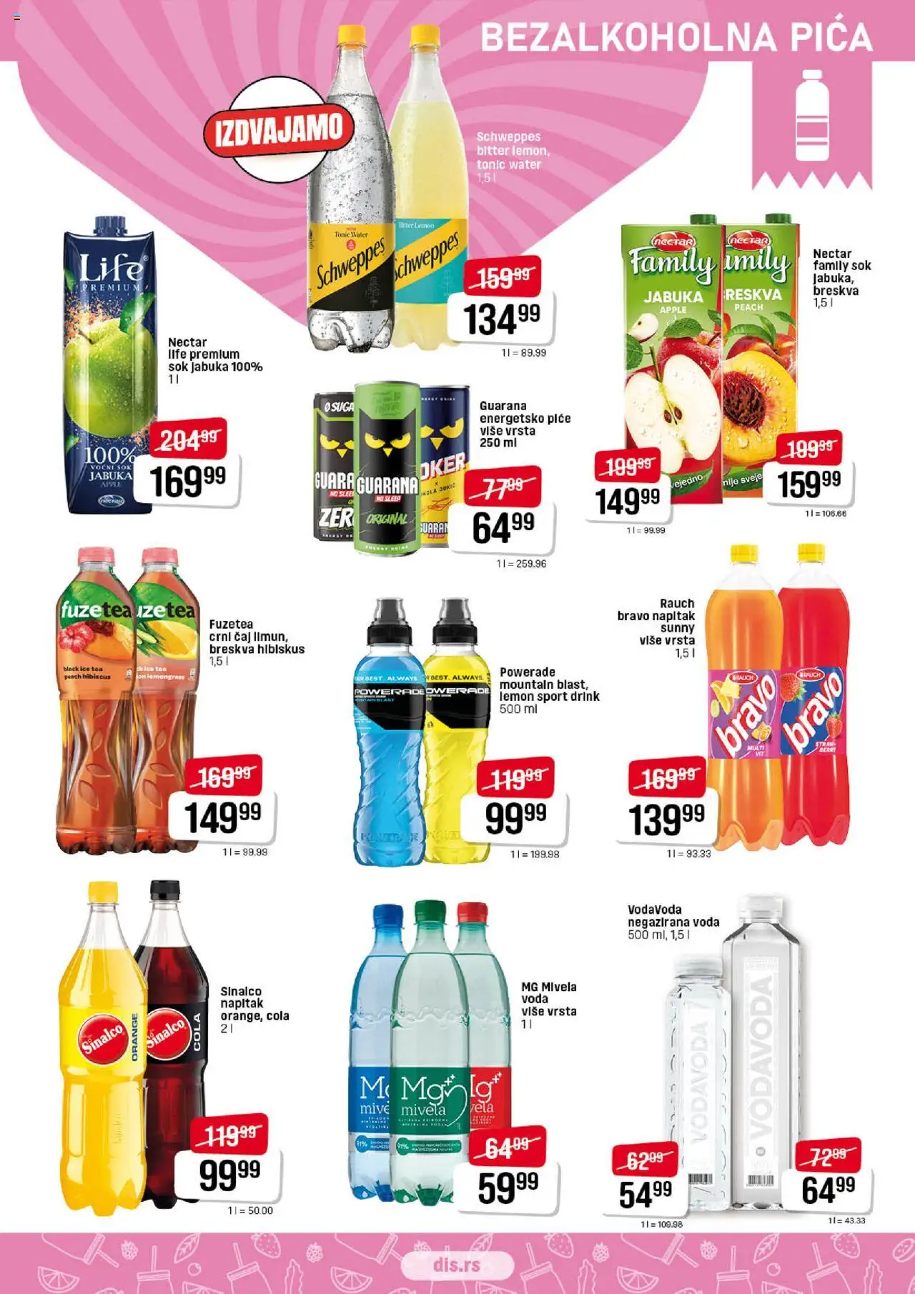 DIS katalog - važi od 19.06.2025 | Strana: 11 | Proizvode: Voda, Pica, Sok, Breskva