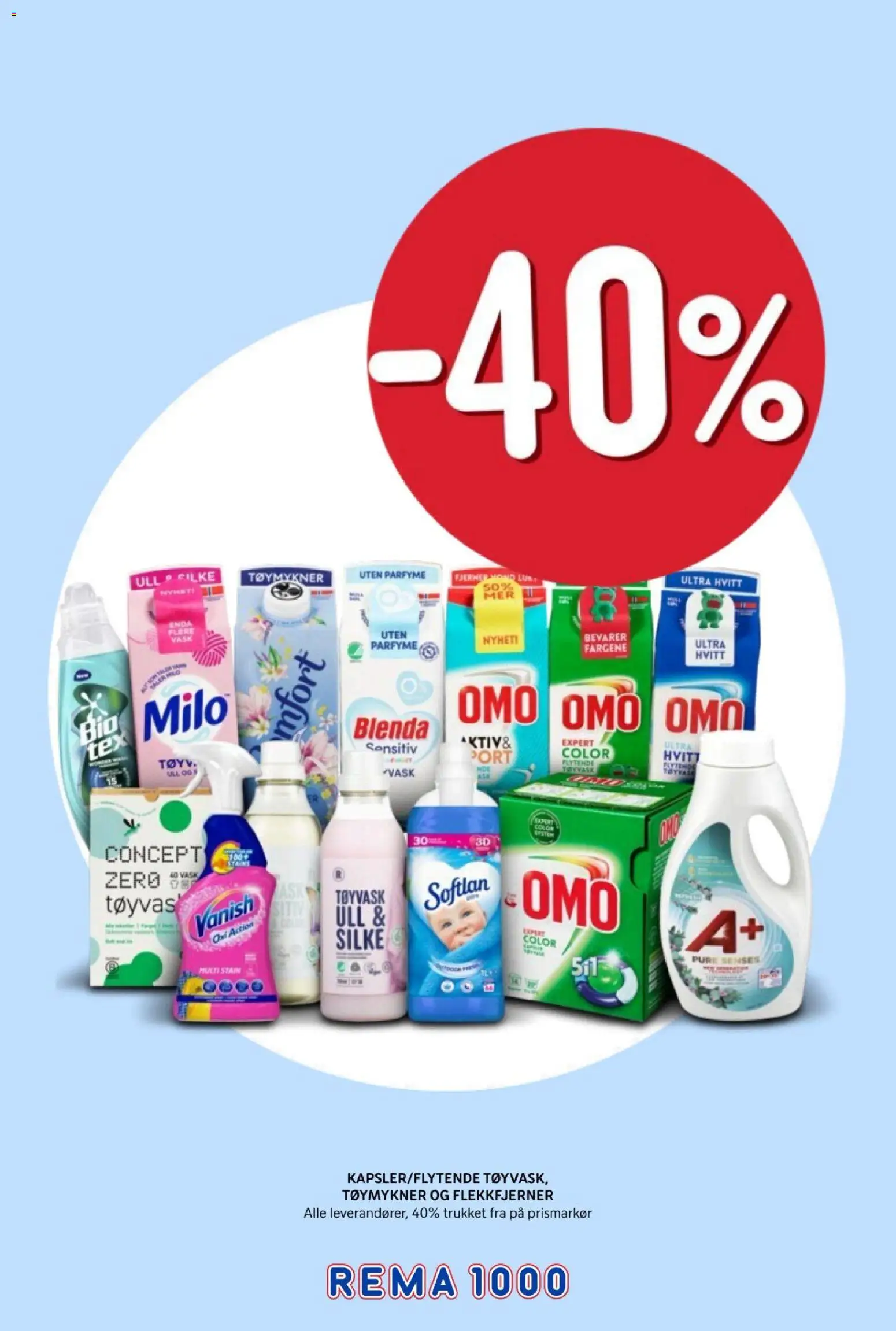 {H1} | Side: 11 | Produkter: Tøymykner, Flekkfjerner, Vask, Parfyme