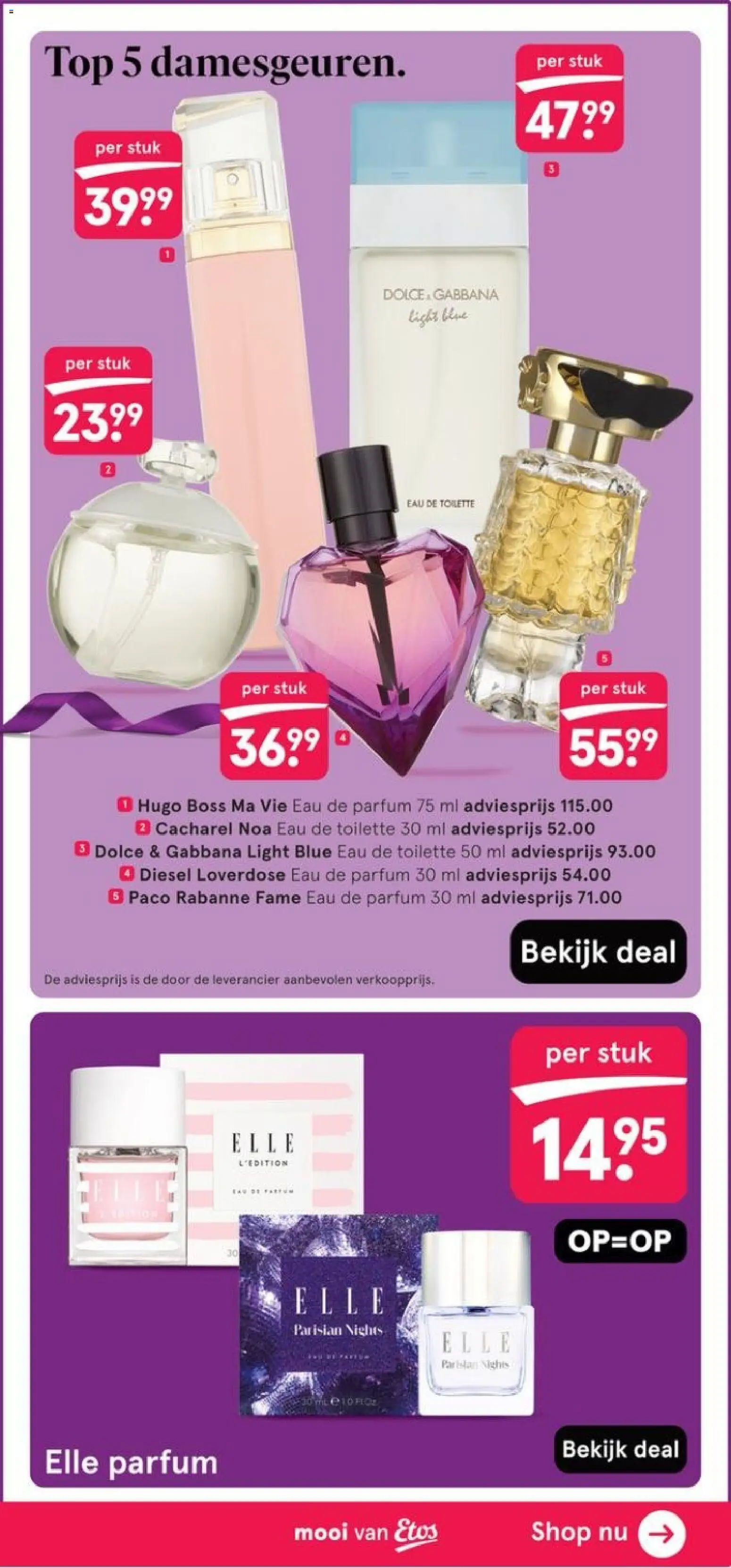 {H1} | Pagina: 25 | Producten: Parfum, Eau de toilette