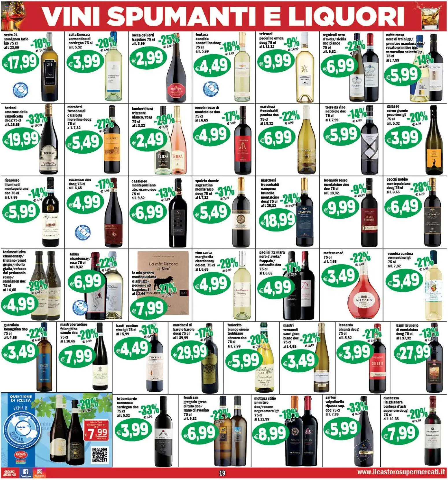 Volantino Il Castoro del 16.12.2025 | Pagina: 19 | Prodotti: Tè, Vino, Pecorino