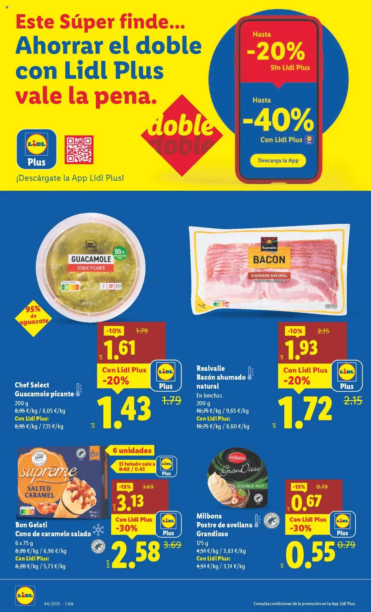 Lidl - Canarias │ válido desde el 27.10.2025 | Página: 20 | Productos: Guacamole, Helado