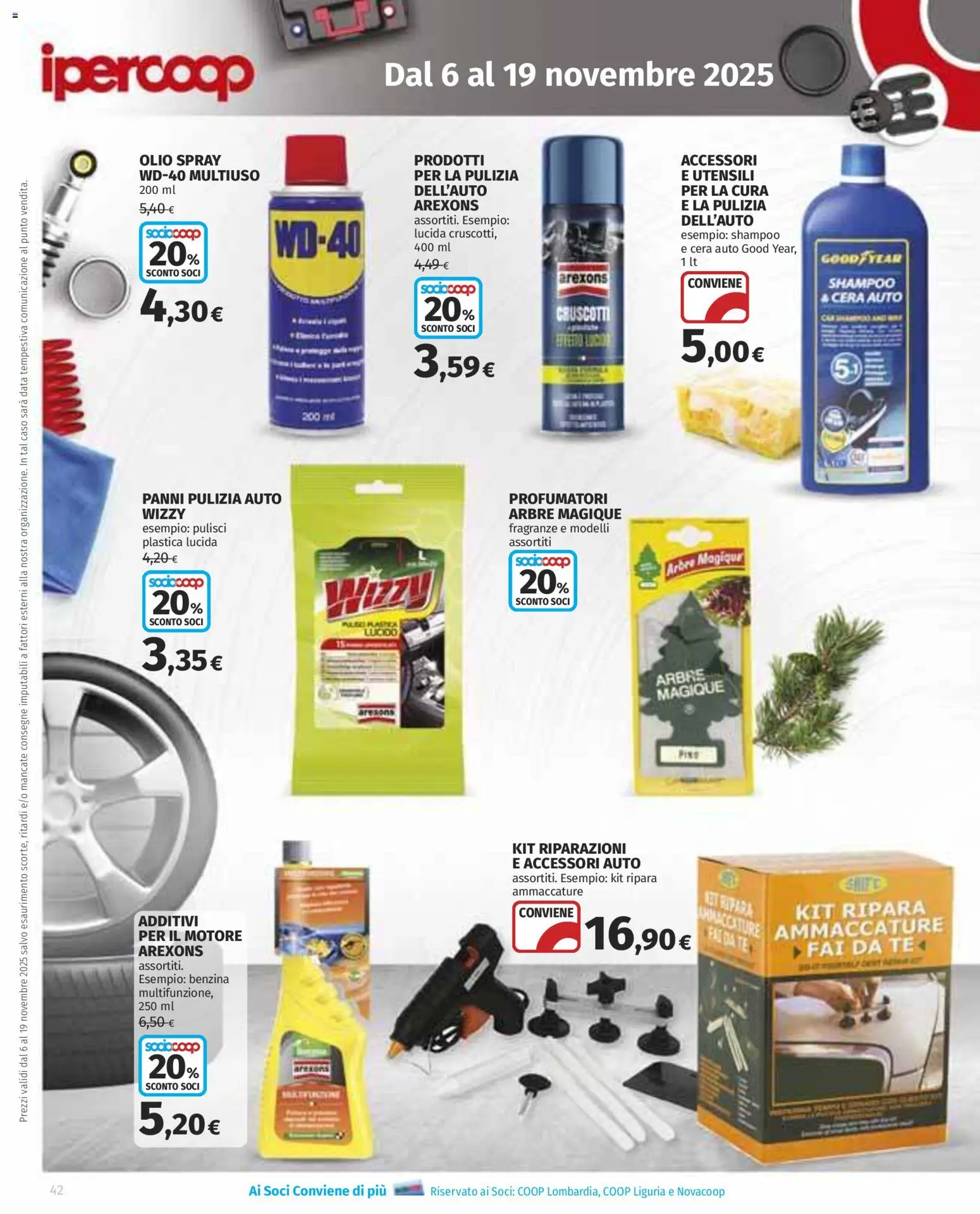 Volantino Ipercoop del 06.11.2025 | Pagina: 42 | Prodotti: Shampoo, Tè, Olio, Data