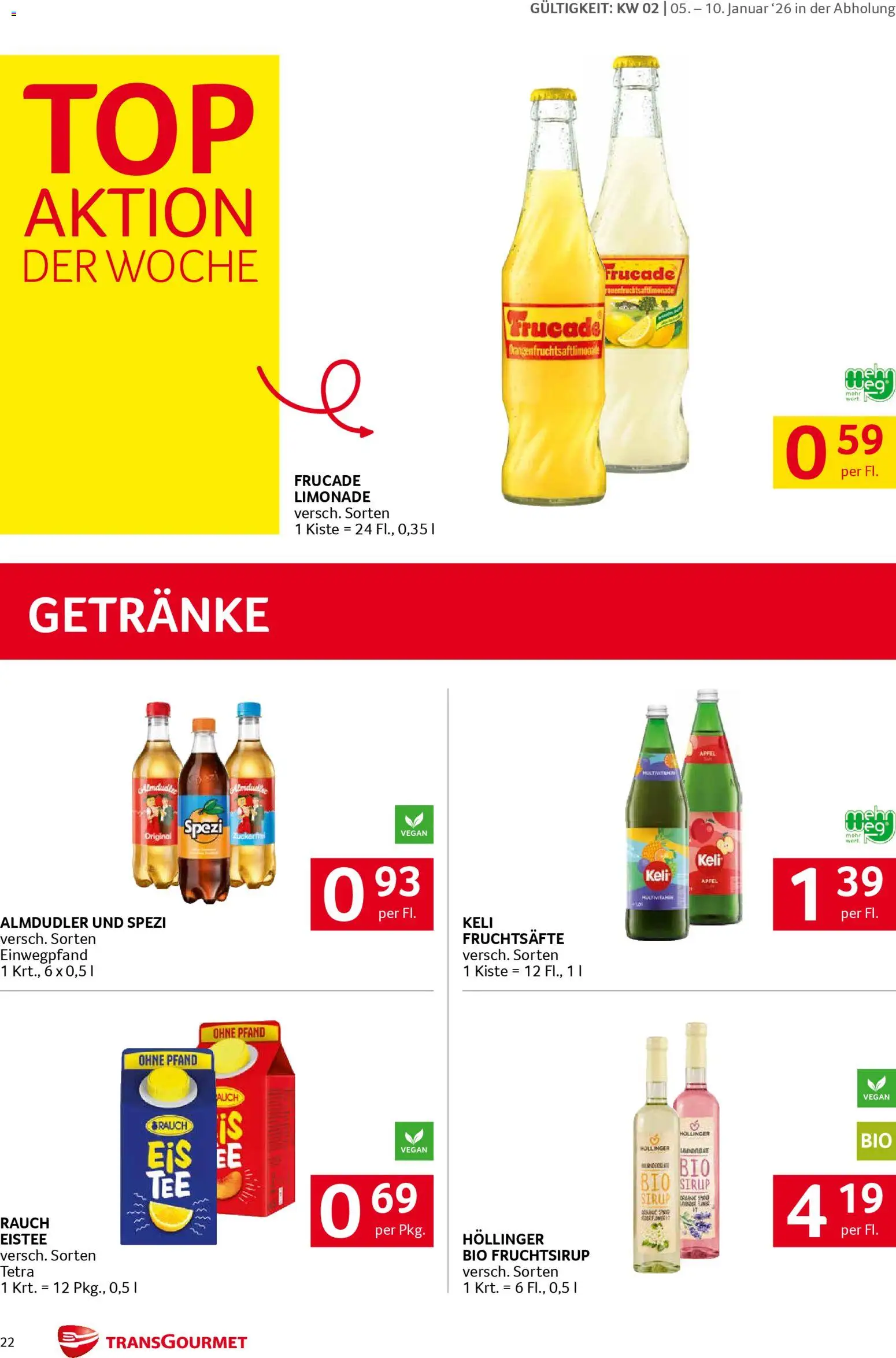 Transgourmet Flugblatt gültig ab 05.01.2026 | Seite: 21 | Produkte: Äpfel