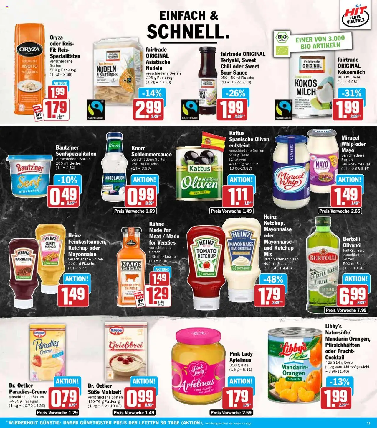 HIT Prospekt 	 - gültig ab dem 21.07.2025 | Seite: 11 | Produkte: Burger, Knorr, Creme, Knoblauch
