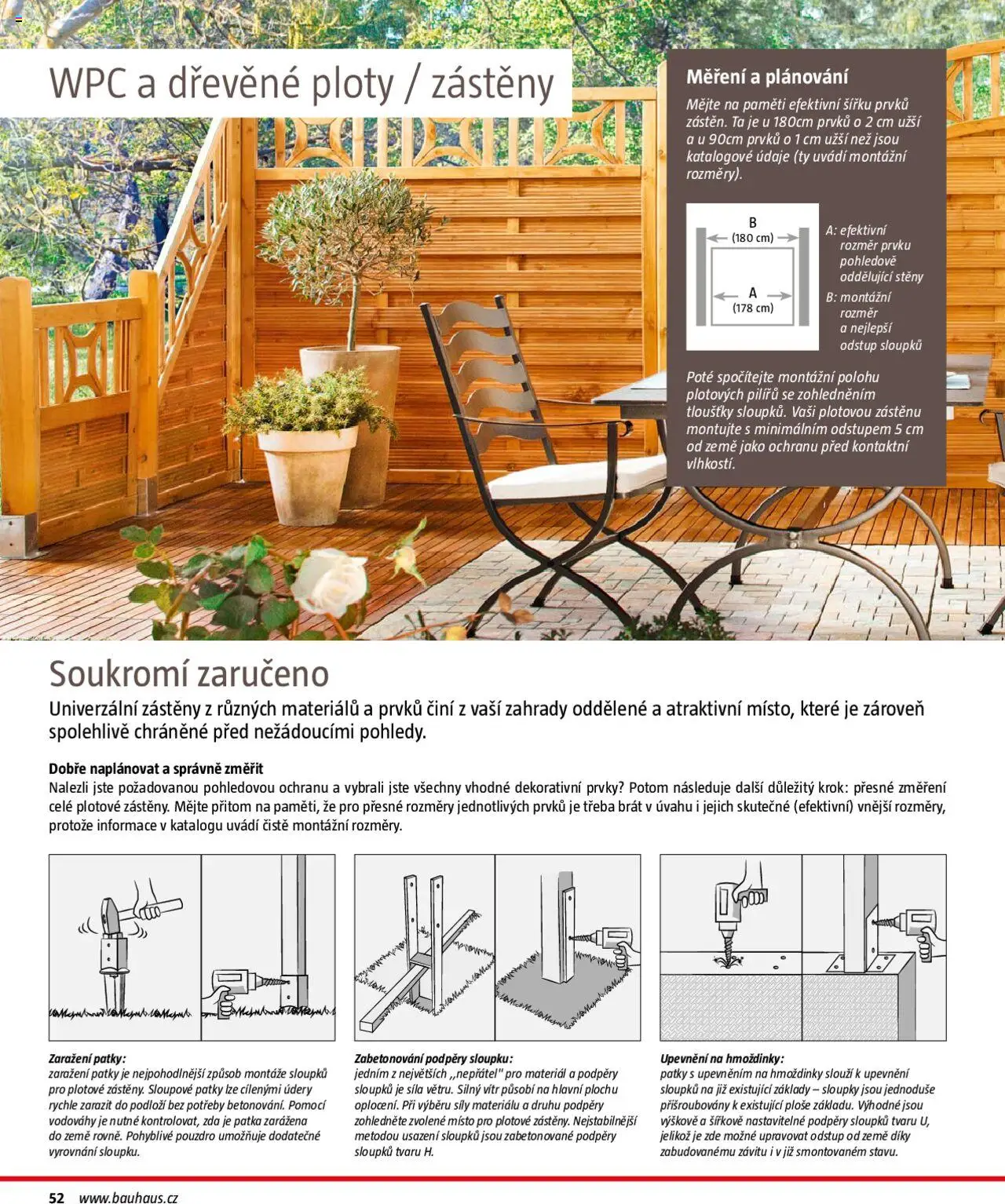Bauhaus katalog Ploty a zahradní domky od 01.04.2025 | Strana: 52 | Produkty: Pouzdro