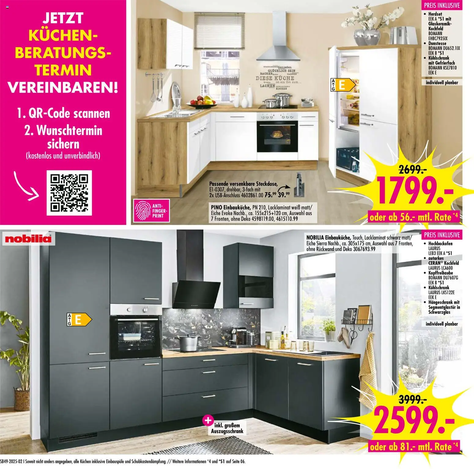 SB Möbel Boss Prospekt Wittlich – gültig ab 28.11.2025 | Seite: 2 | Produkte: Küche, Kochfeld, Hängeschrank, Kuchen