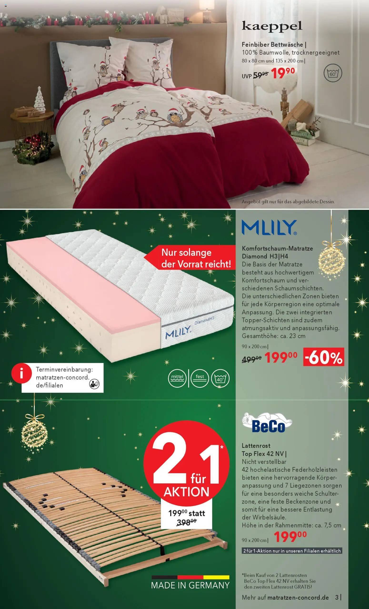 Matratzen Concord - Black Friday – gültig ab 26.11.2025 | Seite: 3 | Produkte: Top, Matratze, Lattenrost, Bettwäsche