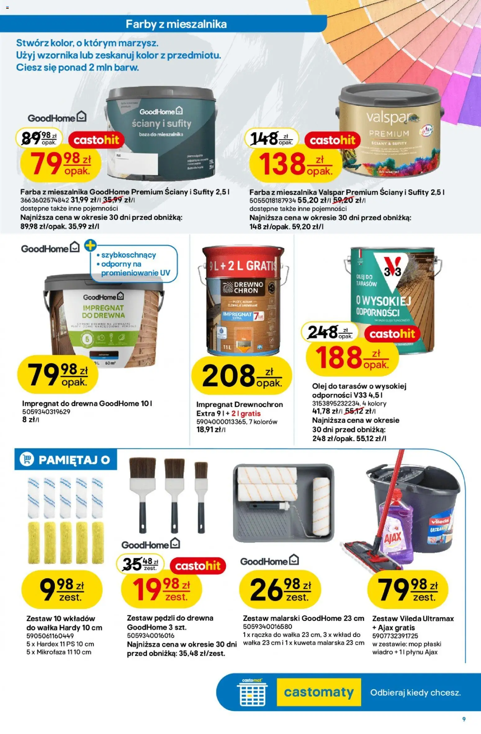Castorama gazetka od 18.03.2026 | Strona: 10 | Produkty: Impregnat do drewna, Olej, Vileda
