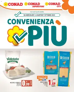Anteprima del volantino Conad Convenienza Più Lazio catalogo valido a partire dal 01.10.2025