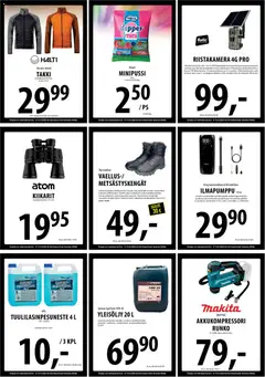 Tuuri-mainoslehti voimassa 08.04.2026 alkaen | Sivu: 20 | Tuotteet: Kiikarit, Akku, Takki
