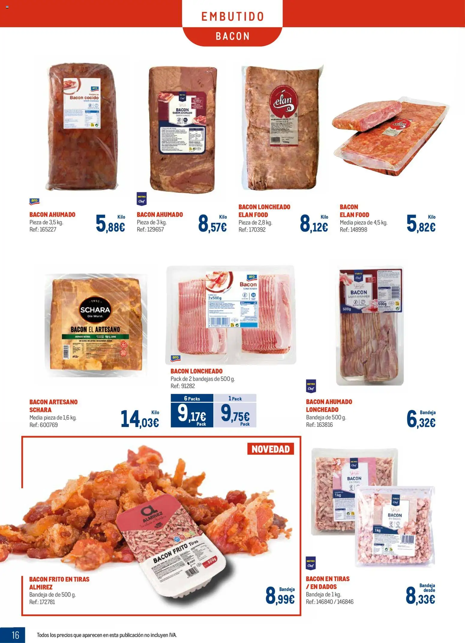 Makro - Charcuteria Cataluña │ válido desde el 01.12.2025 | Página: 16 | Productos: Bandeja, Loncheado