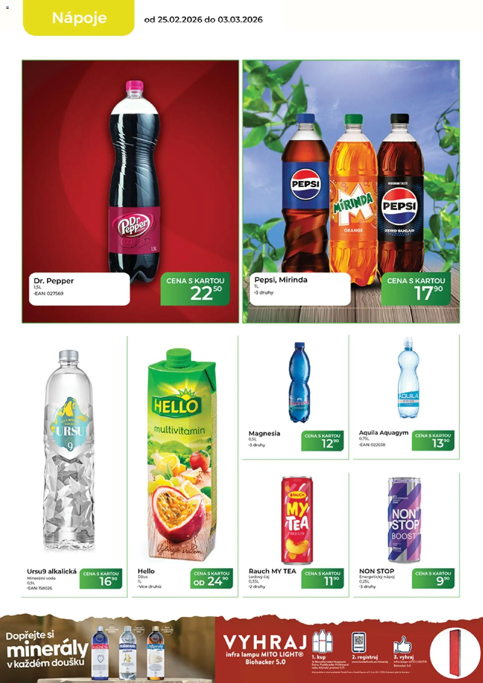 Tamda Foods leták od 25.02.2026 | Strana: 10 | Produkty: Voda, Minerály, Magnesia, Mirinda