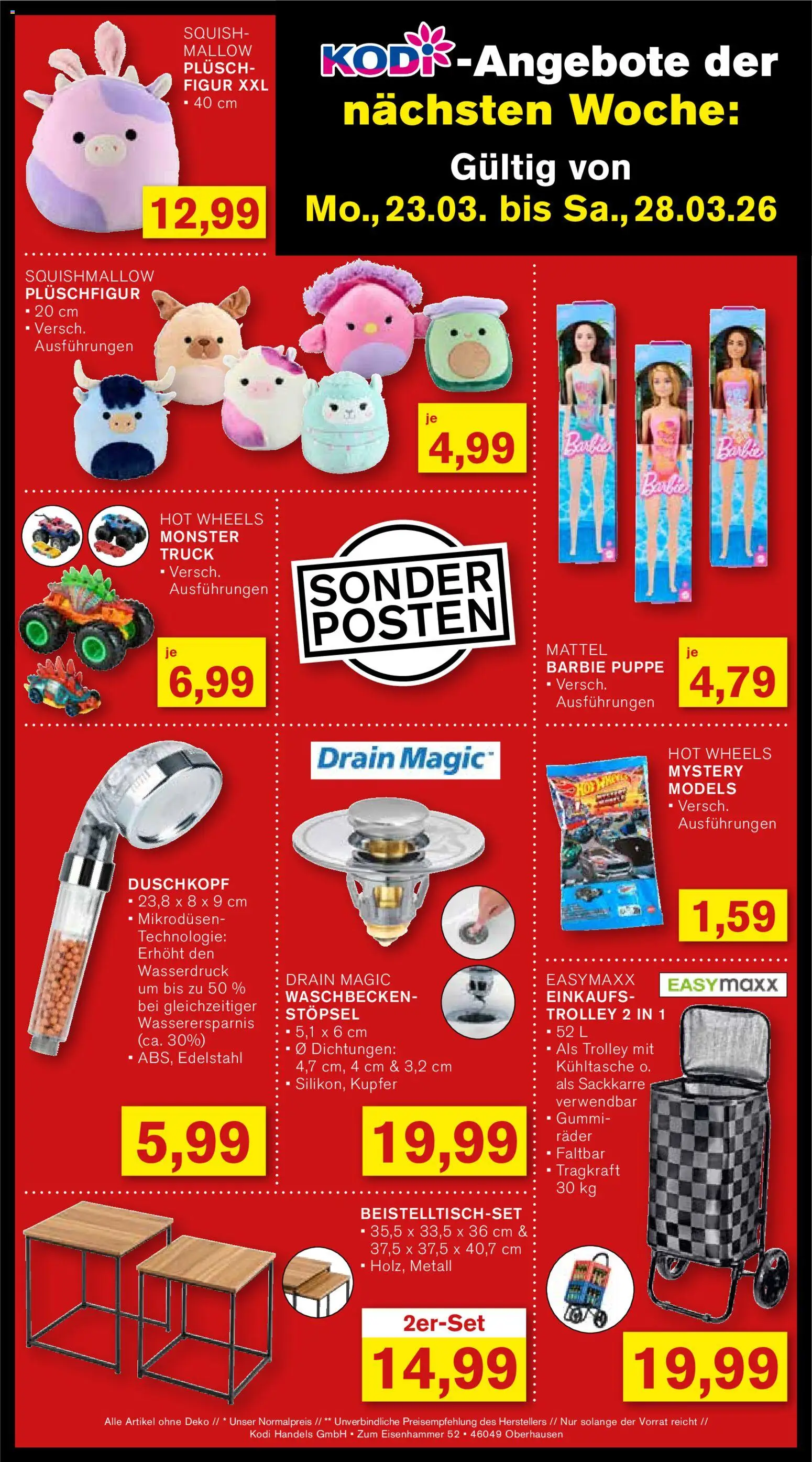 KODi Prospekt 	 – gültig ab 16.03.2026 | Seite: 12 | Produkte: Waschbecken, Monster, Duschkopf