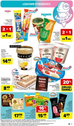 Carrefour Gazetka od 28.07.2025 | Strona: 17 | Produkty: Rolada, Rolada lodowa, Jogurt, Lody Magnum