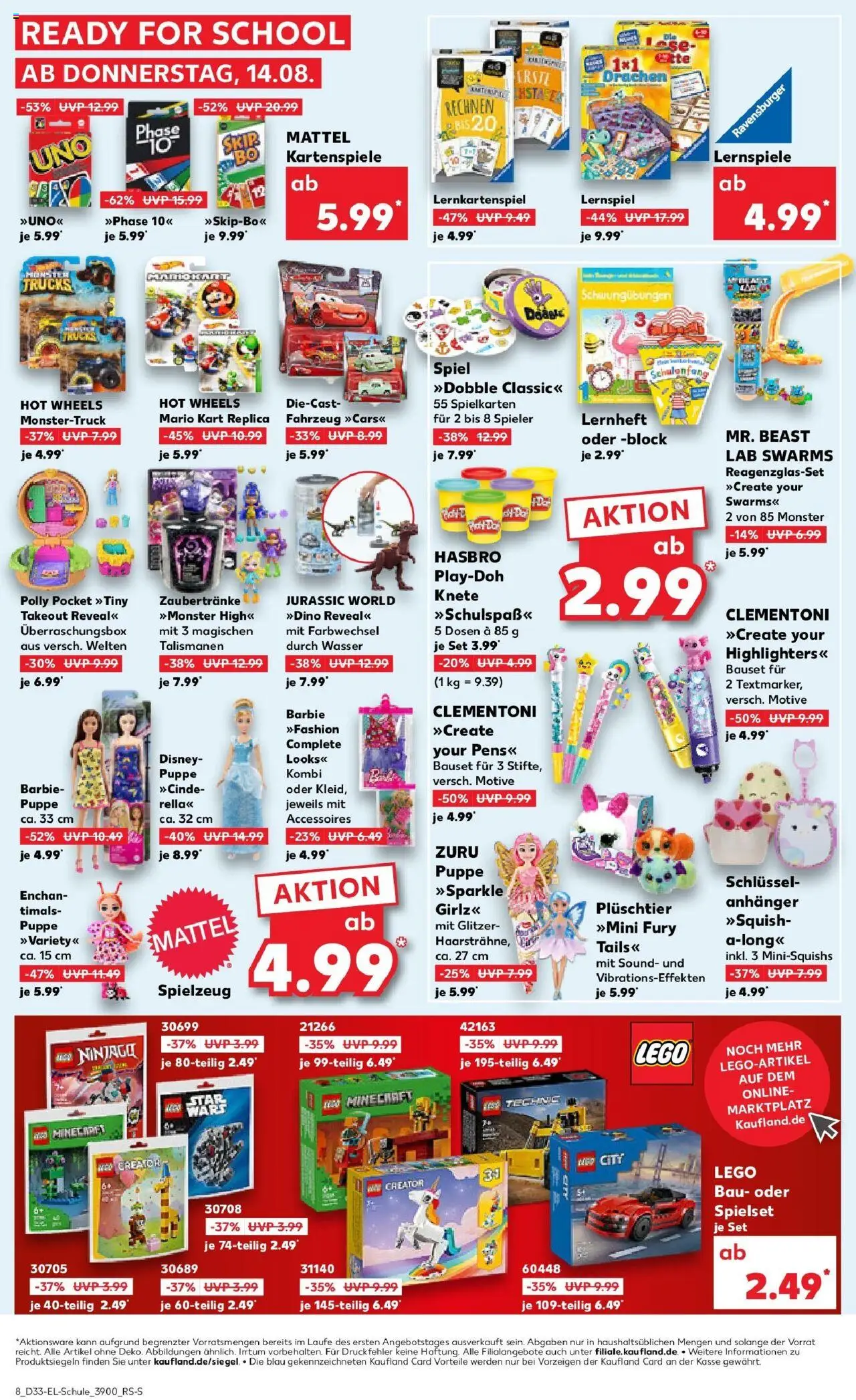 Kaufland prospekt Eschwege	 - gültig ab dem 14.08.2025 | Seite: 64 | Produkte: Spiel, Monster, Wasser, Highlighter