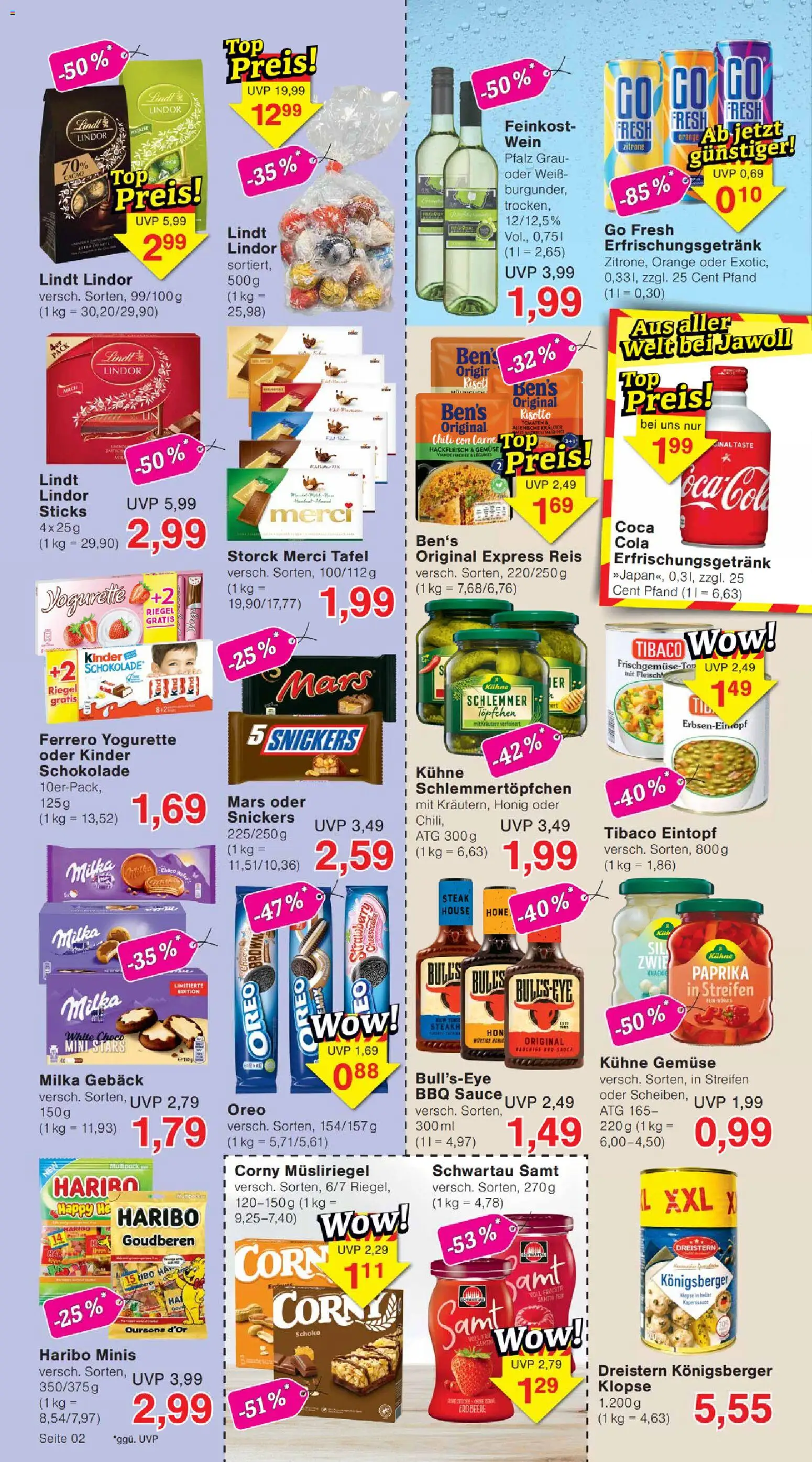 Wiglo Wunderland Prospekt – gültig ab 16.02.2026 | Seite: 2 | Produkte: Top, Schwartau samt, Tomaten, Zitrone