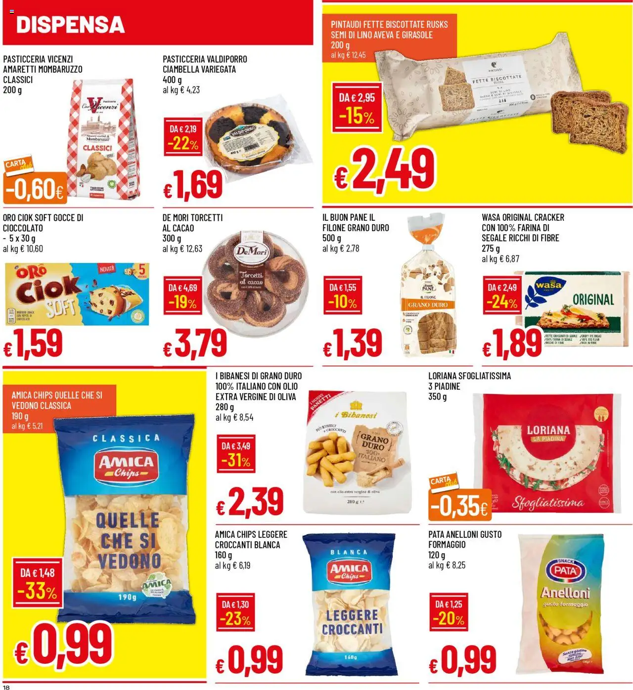 Volantino Galassia del 23.10.2025 | Pagina: 18 | Prodotti: Pane, Formaggio, Farina, Olio extra vergine