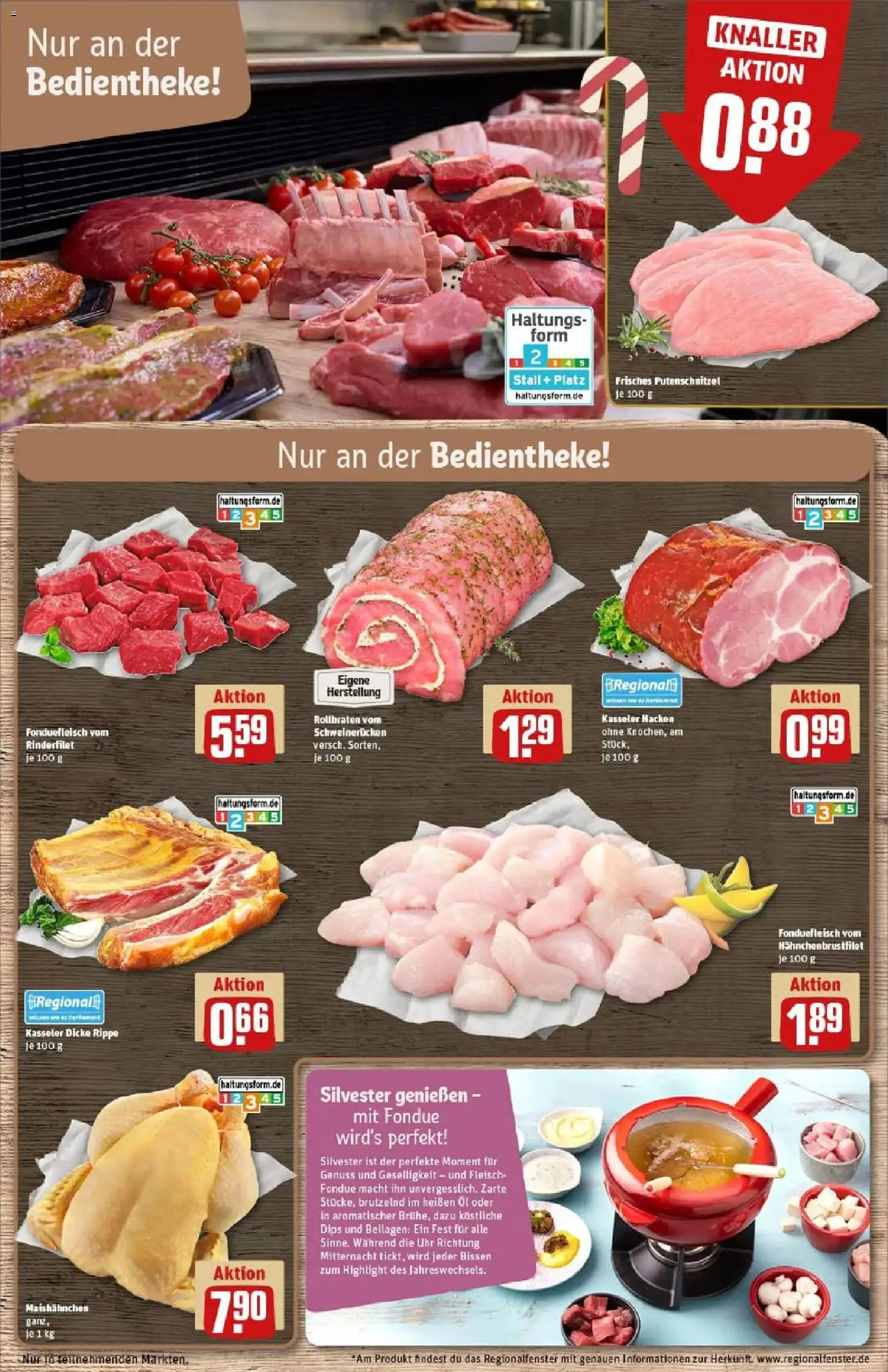 Rewe prospekt Hameln	 – gültig ab 22.12.2025 | Seite: 10 | Produkte: Rinderfilet, Schweinerucken, Fleisch, Uhr