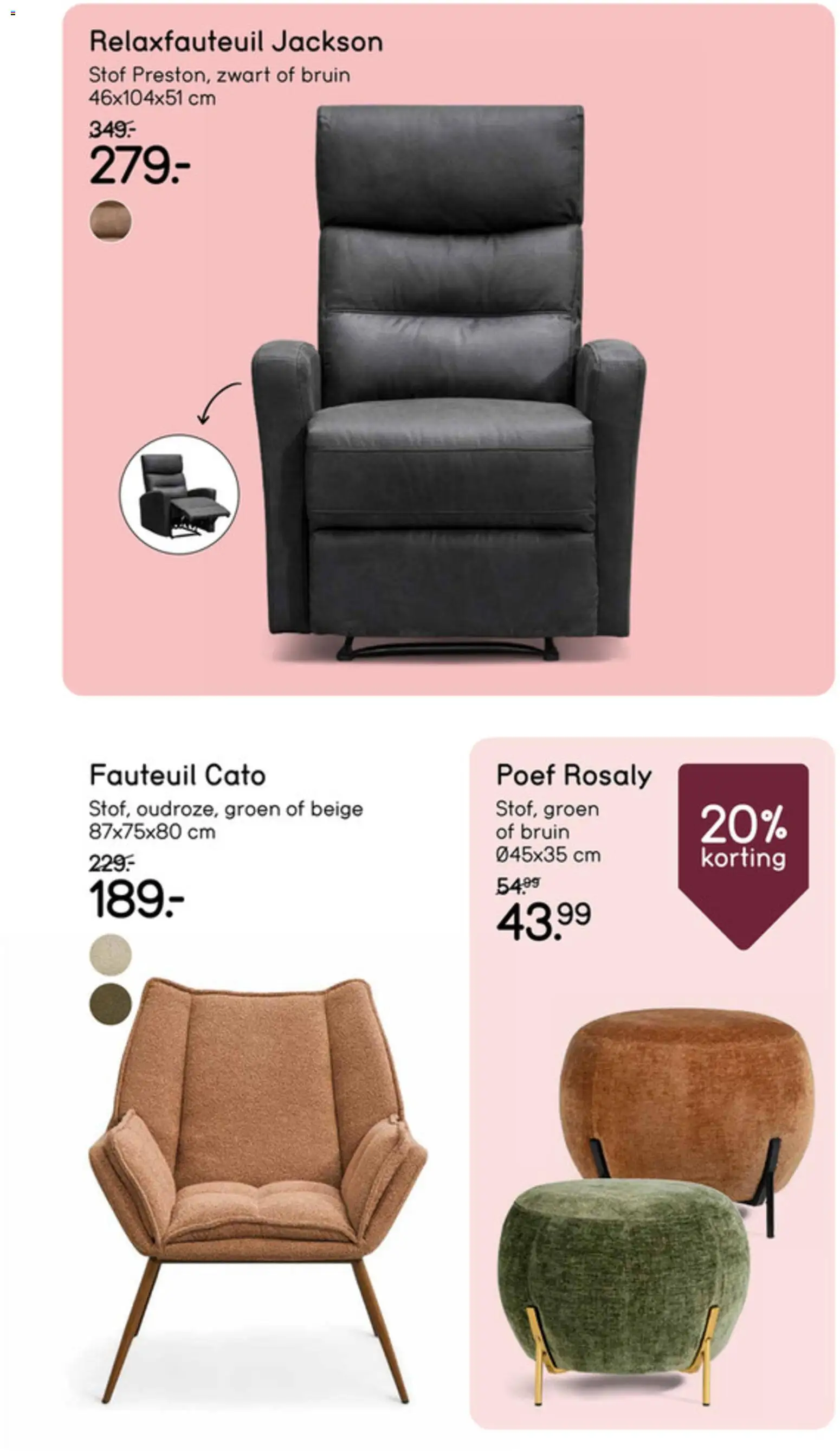 {H1} | Pagina: 9 | Producten: Fauteuil