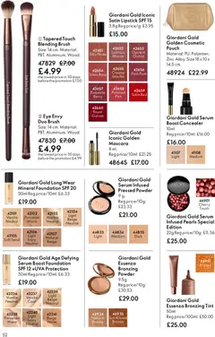 Preview of Oriflame - Offers valid from 15.04.2026 | Page: 52 | Products: Concealer, Powder, Brush, Vanilla