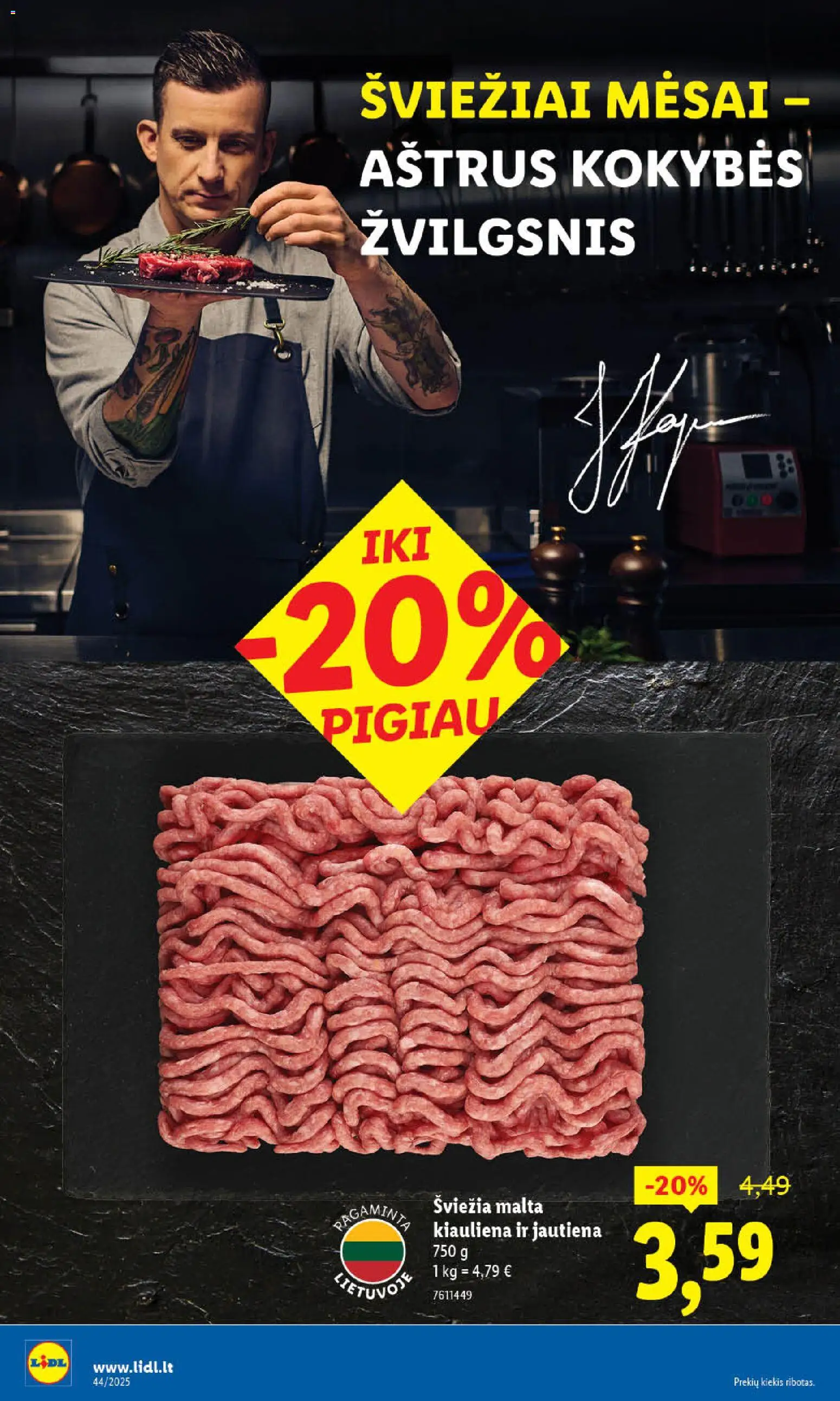 LIDL akcijos nuo 27.10.2025 | Puslapis: 8 | Prekių: Kiauliena, Jautiena