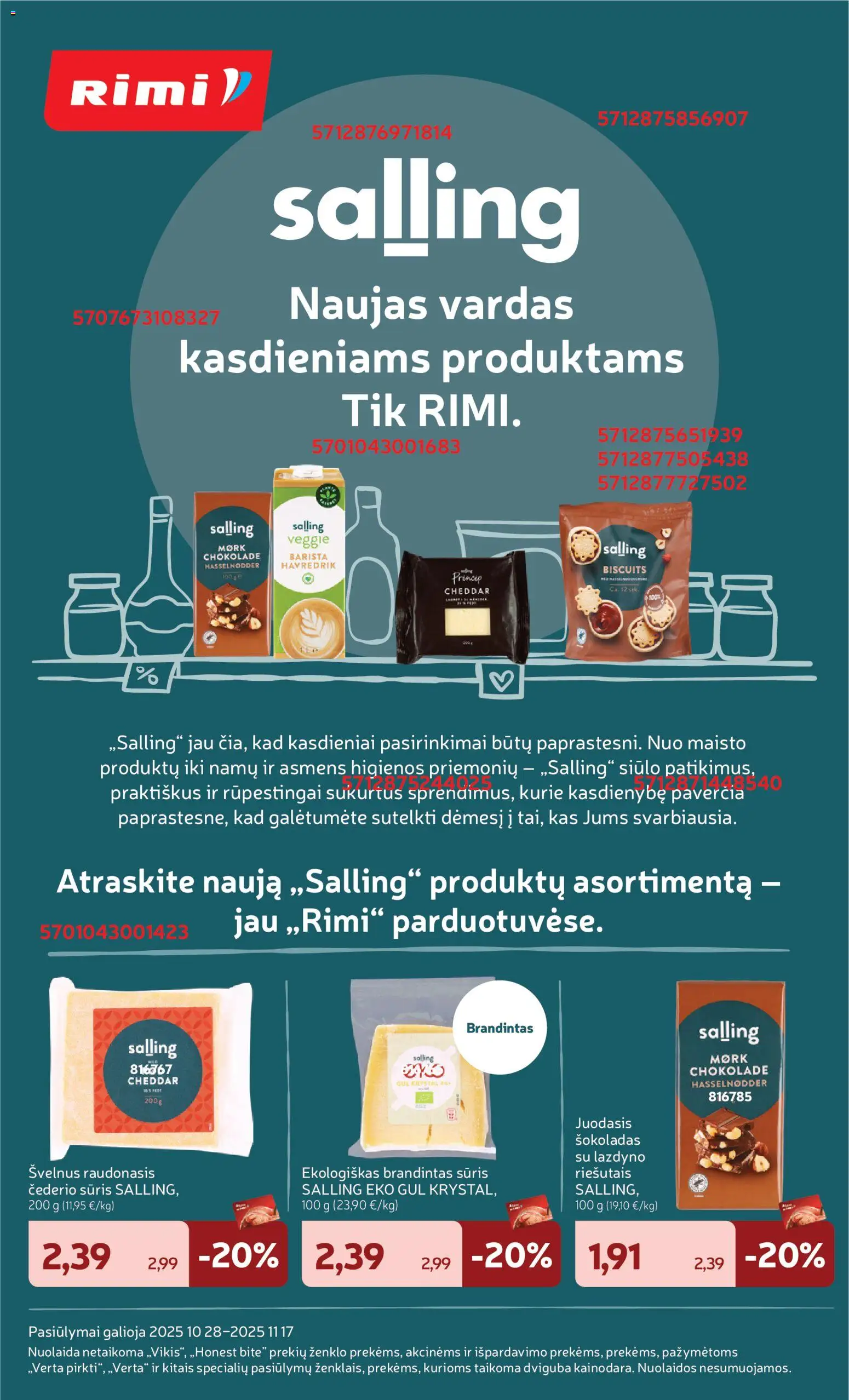 Rimi akcijos nuo 11.11.2025 | Puslapis: 4 | Prekių: Sūris, Šokoladas