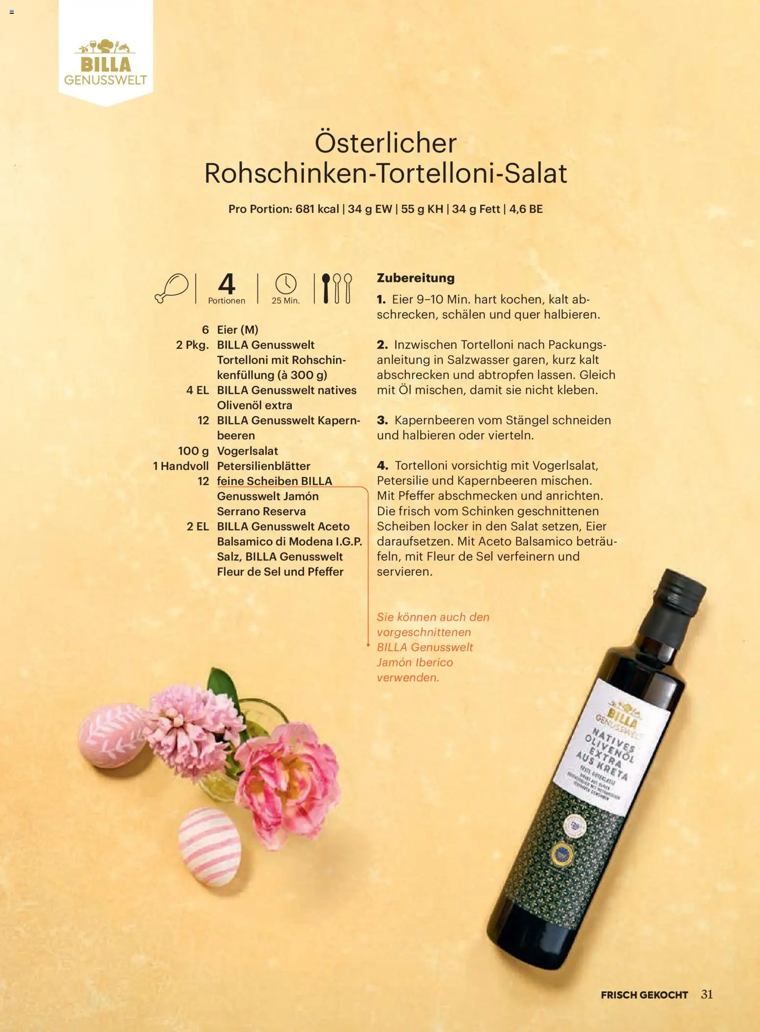 Billa  Frisch Gekocht gültig ab 01.03.2026 | Seite: 29 | Produkte: Salat, Pfeffer, Petersilie, Schinken