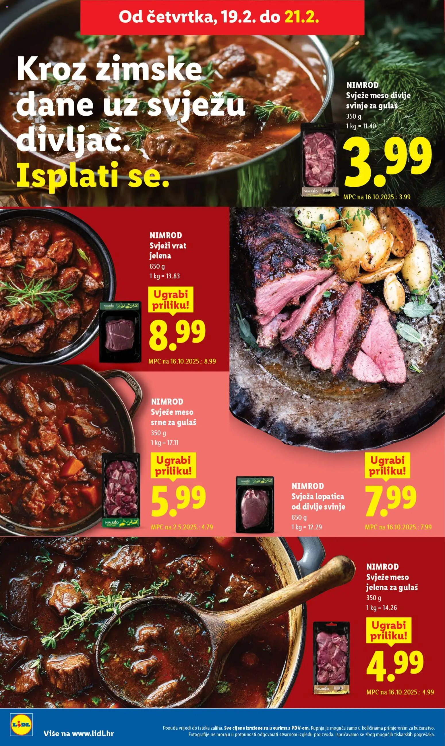 Lidl katalog | vrijedi od 16.02.2026 | Stranica: 54 | Proizvodi: Meso, Lopatica