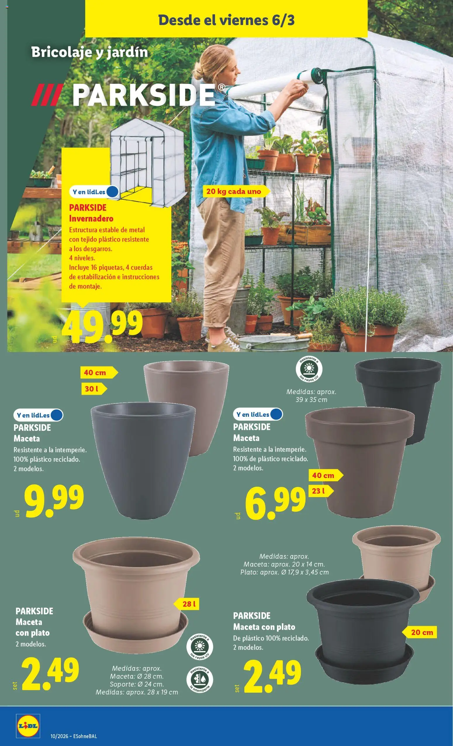 Lidl folleto de bazar │ válido desde el 02.03.2026 | Página: 20 | Productos: Maceta
