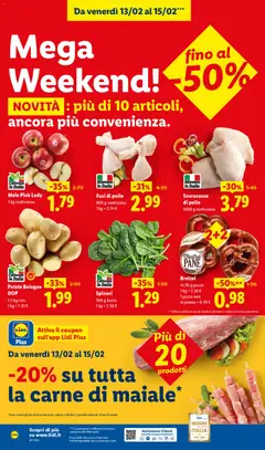 Anteprima del volantino Fusi di pollo, 800 g confezione valido a partire dal 09.02.2026 | Pagina: 50