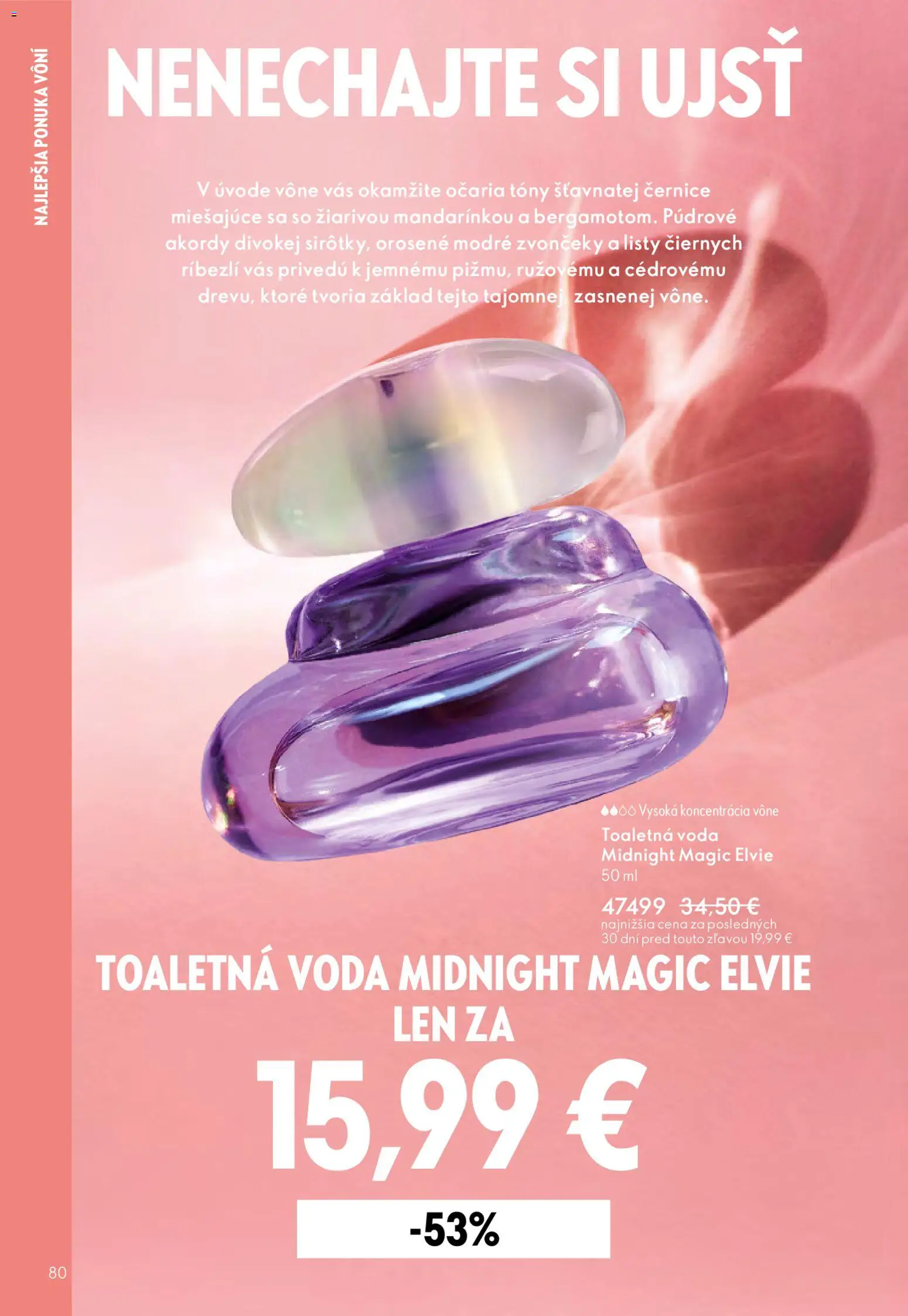 Nové Oriflame akcie – leták je platný od 15.04.2026 | Strana: 80 | Produkty: Toaletná voda, Voda