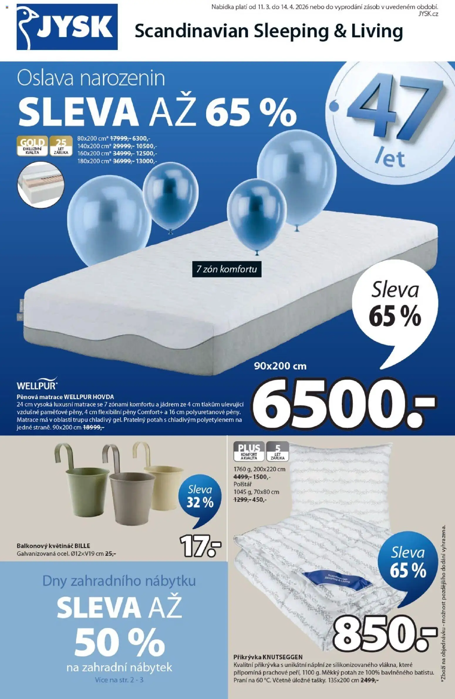 JYSK leták od 11.03.2026 | Strana: 1