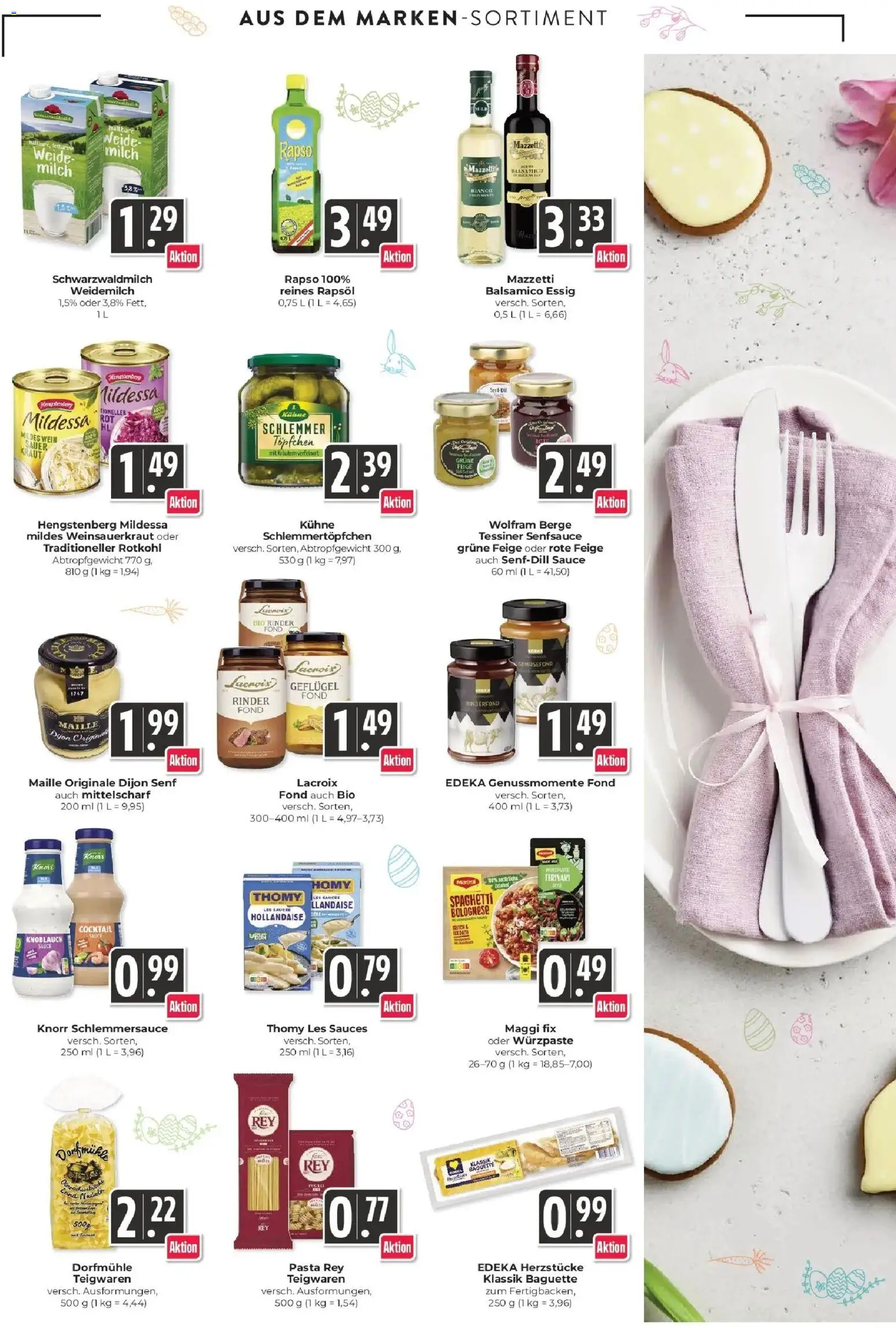 Edeka prospekt Schliengen	 – gültig ab 30.03.2026 | Seite: 12 | Produkte: Baguette, Knoblauch, Pasta, Wein