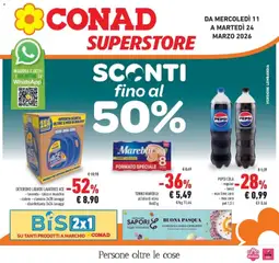 Anteprima del volantino Conad - Sconti fino al 50% valido a partire dal 11.03.2026