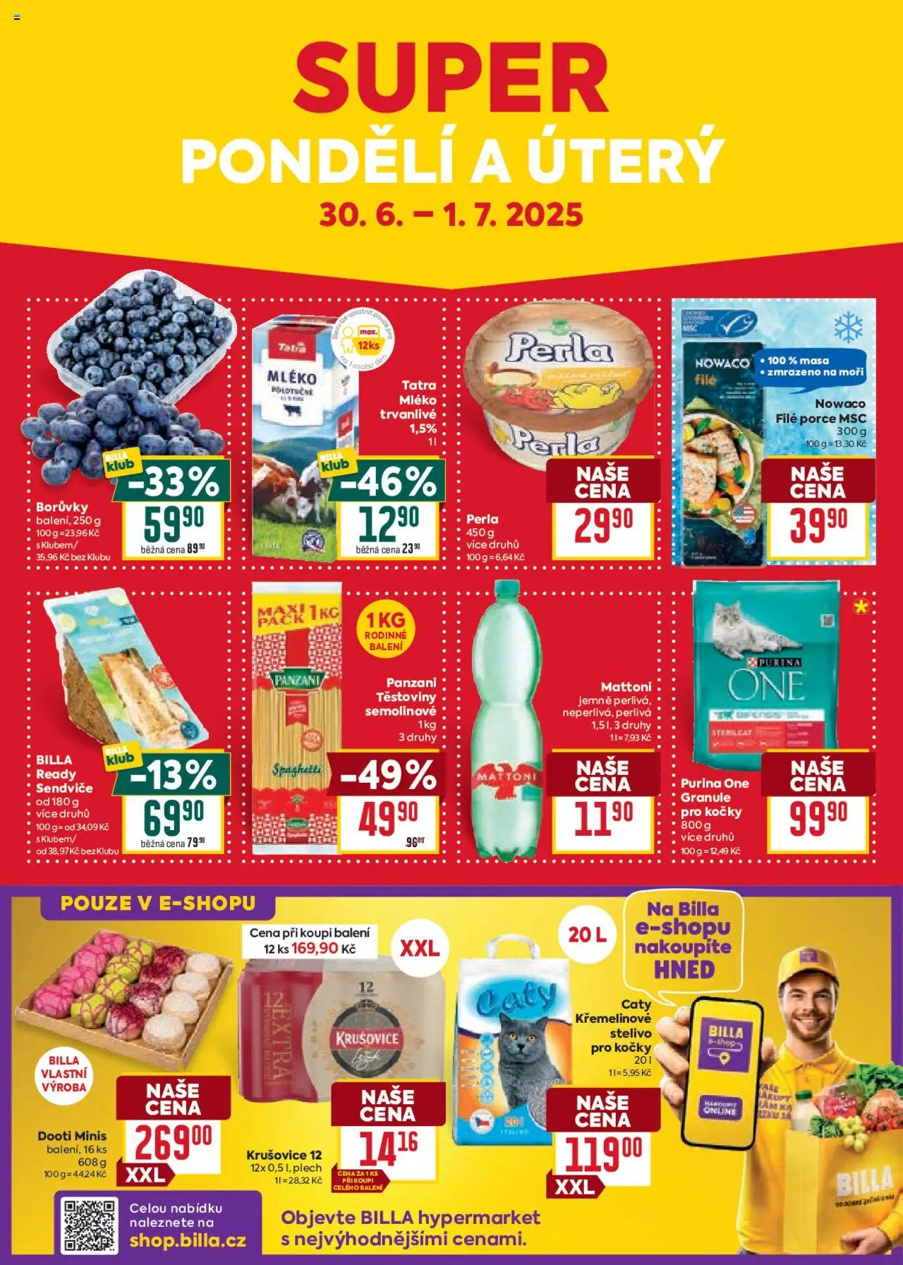 Billa Velký leták od 25.06.2025 | Strana: 30 | Produkty: Plech, Nowaco file, Krušovice 12, Perla