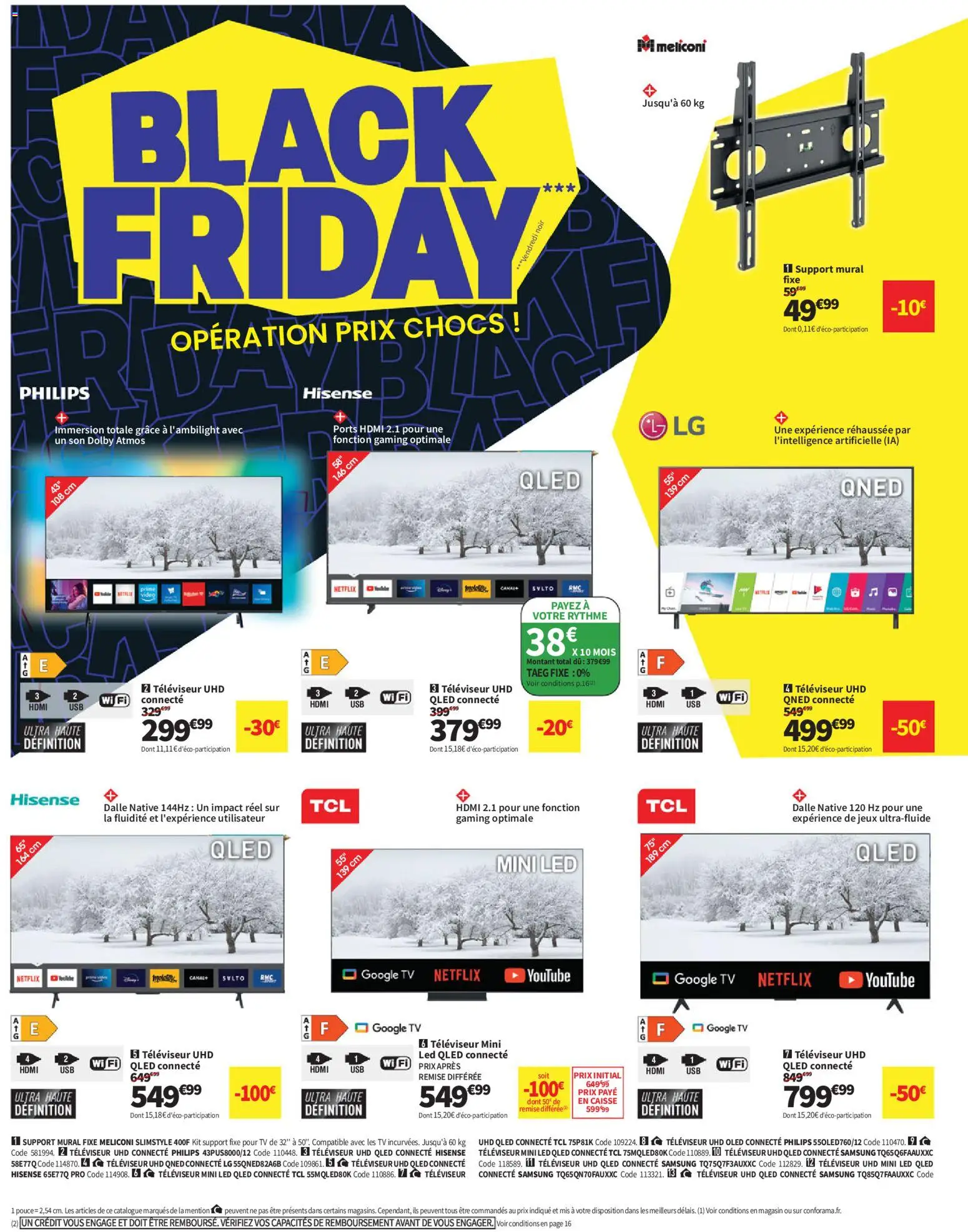 {H1} | Page: 8 | Produits: Support mural, Televiseur, Jeux