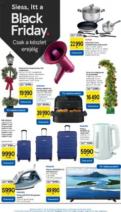 Tesco Hipermarket - Black Friday - amely érvényes a következő dátumtól: 06.11.2025 | Oldal: 15 | Termékek: USB, Tefal, Serpenyő, Dekoráció