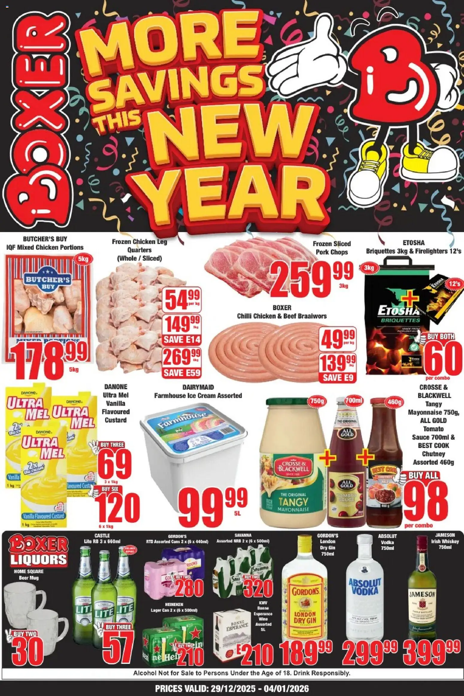 New Boxer catalogue – valid from 29.12.2025 | Page: 1 | Products: Beef, Vodka, Ice cream, Chilli