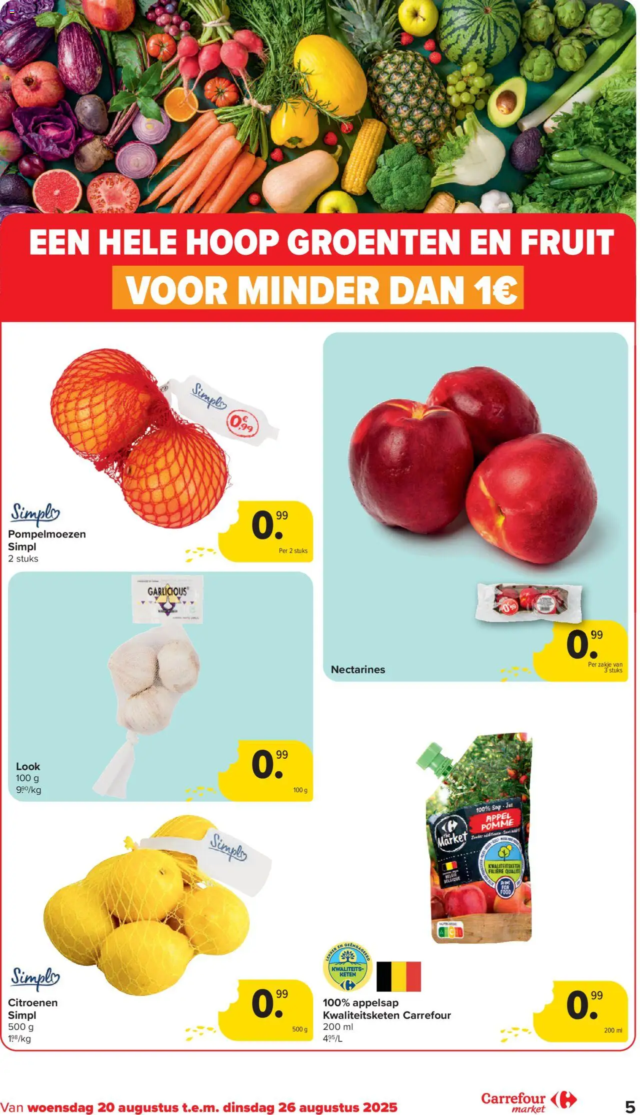  | Pagina: 5 | Producten: Fruit, Groenten, Appel, Nectarines