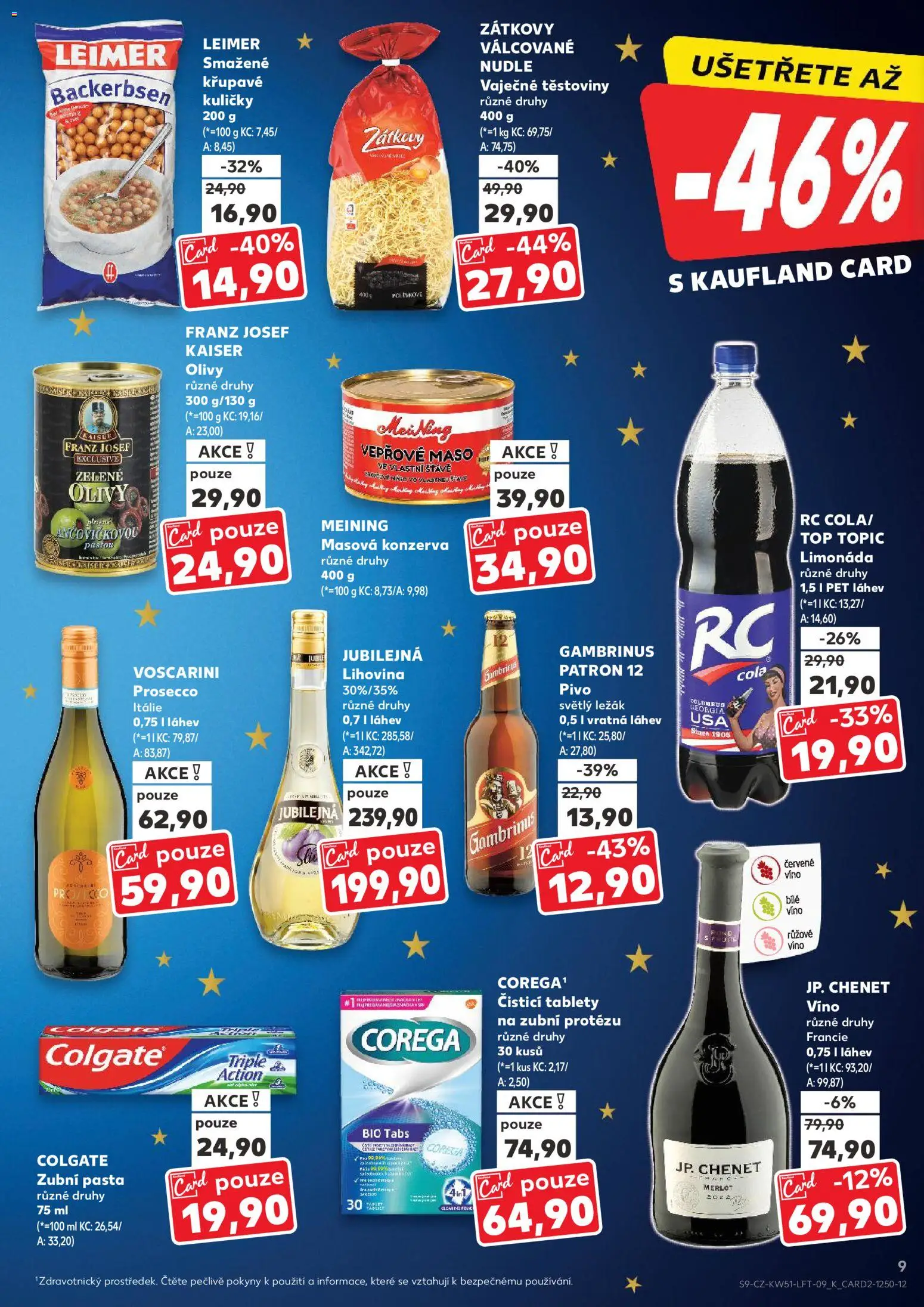 Kaufland leták - Brno od 17.12.2025 | Strana: 9 | Produkty: Prosecco, Víno, Merlot, Kuličky