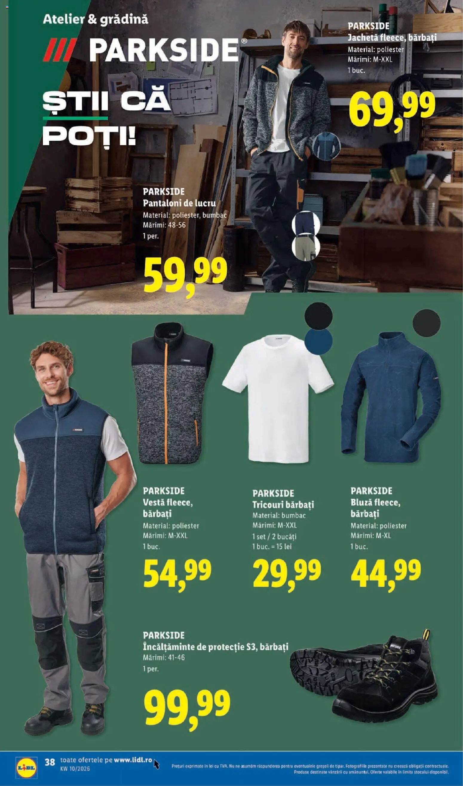 Noul catalog Lidl – valabil de la 02.03.2026 | Pagină: 38 | Produse: Bornoz takımı, Bluză, Vestă, Pantaloni