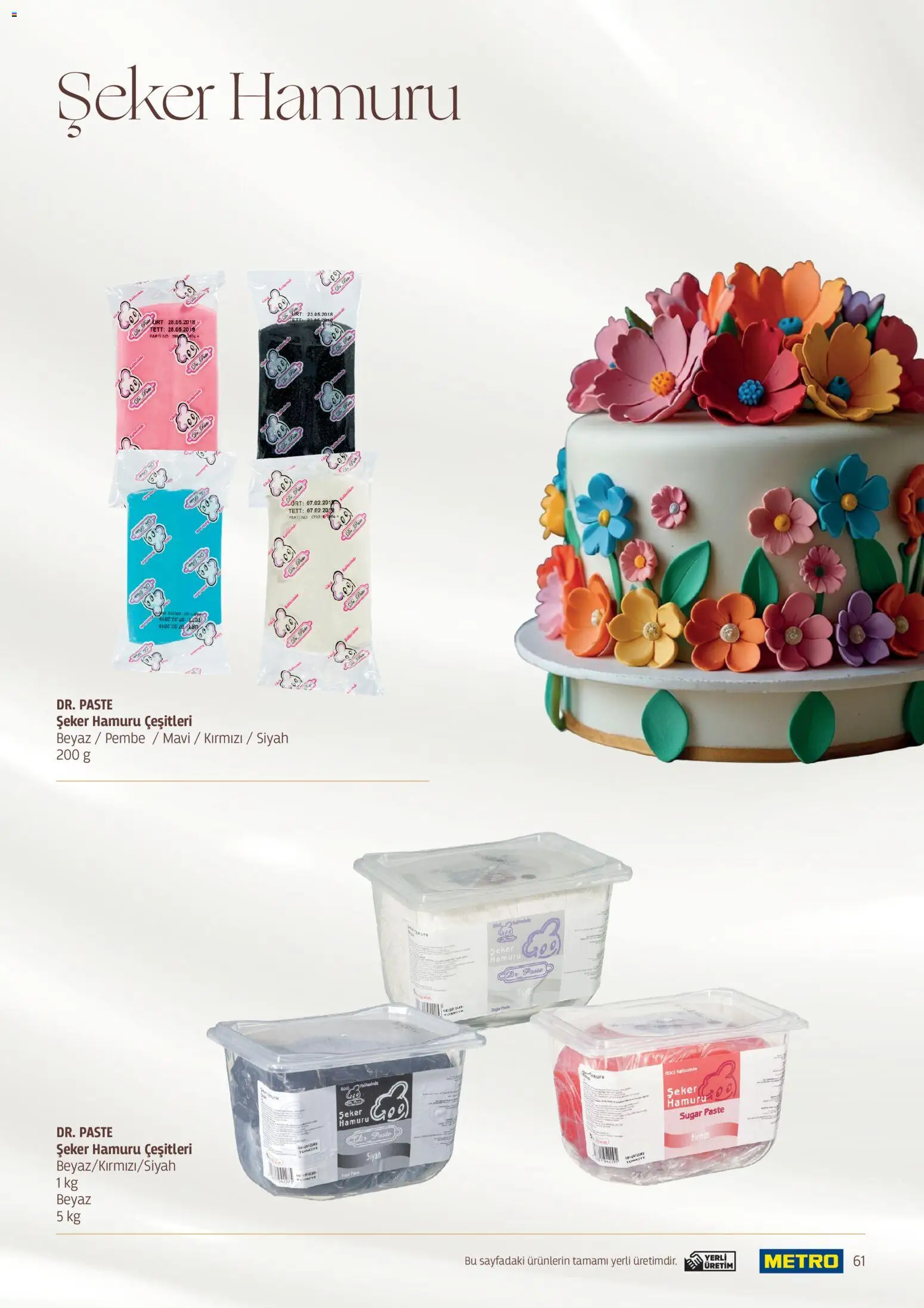 Metro - Pastacılık Kataloğu - 06.04.2026 tarihinden itibaren geçerlidir | Sayfa: 61 | Ürünler: Şeker