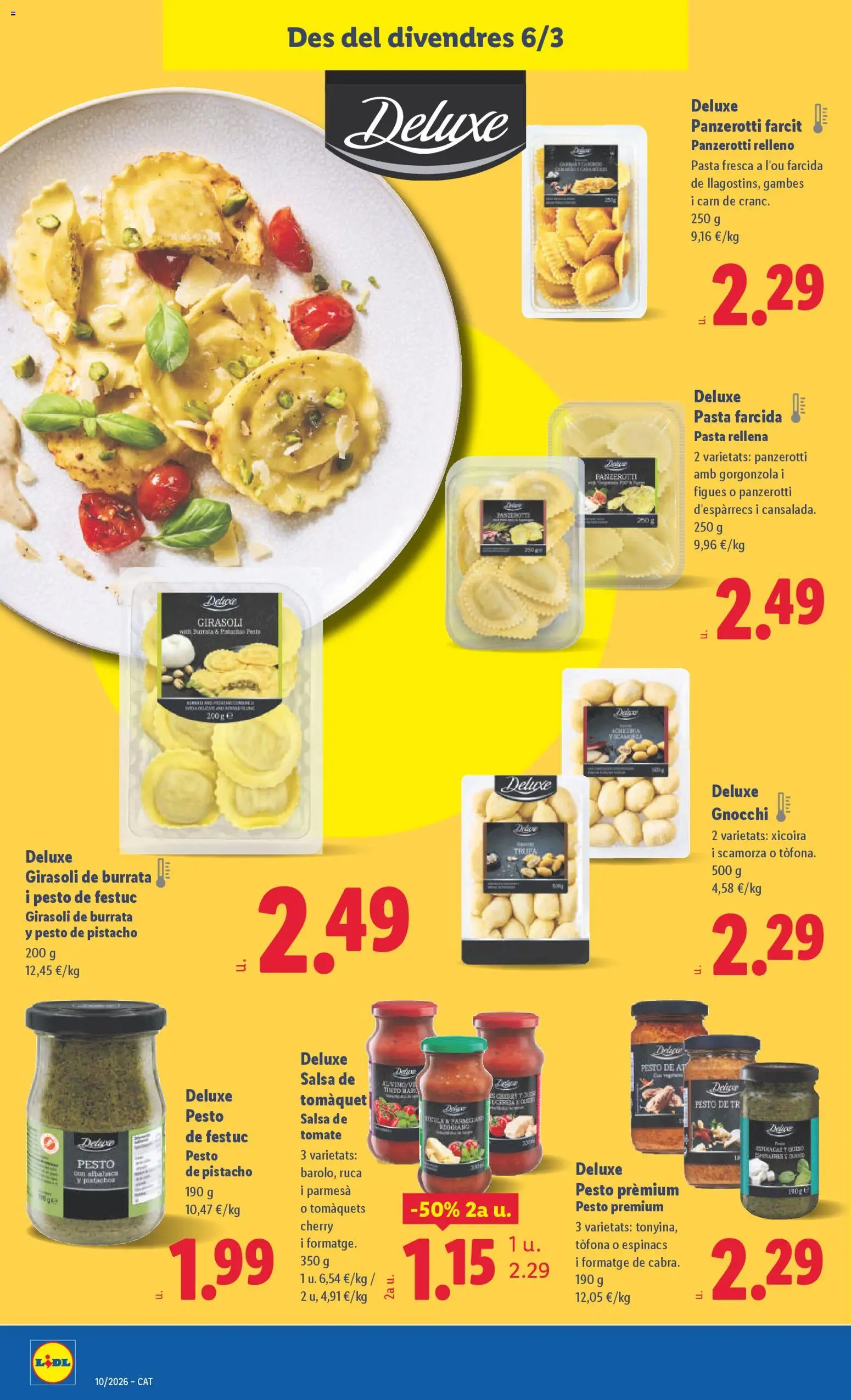 Lidl folleto │ válido desde el 02.03.2026 | Página: 40 | Productos: Queso, Pasta
