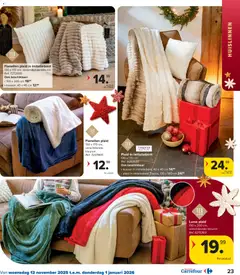 Carrefour - Folder - Voorbeeld van een folder van Carrefour, geldig van 12.11.2025 | Pagina: 23 | Producten: Kussen
