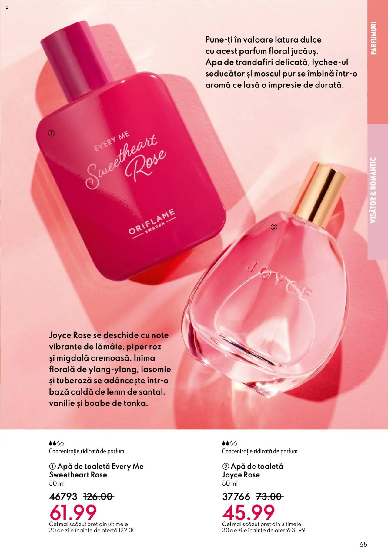 Noul catalog Oriflame – valabil de la 01.10.2025 | Pagină: 65 | Produse: Toaletă, Parfum, Apă de toaletă, Piper