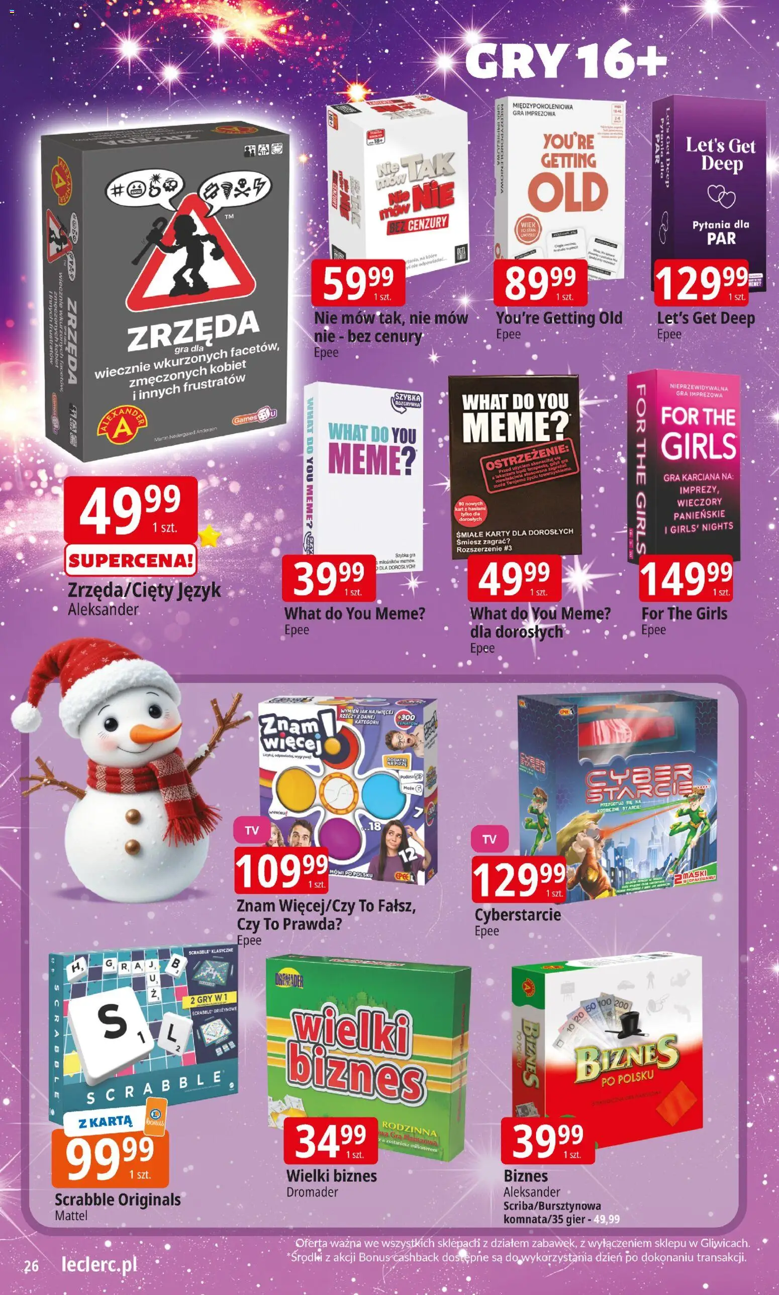 E.Leclerc Gazetka - Zabawki od 12.11.2025 | Strona: 25 | Produkty: Karta, Gra, Gry