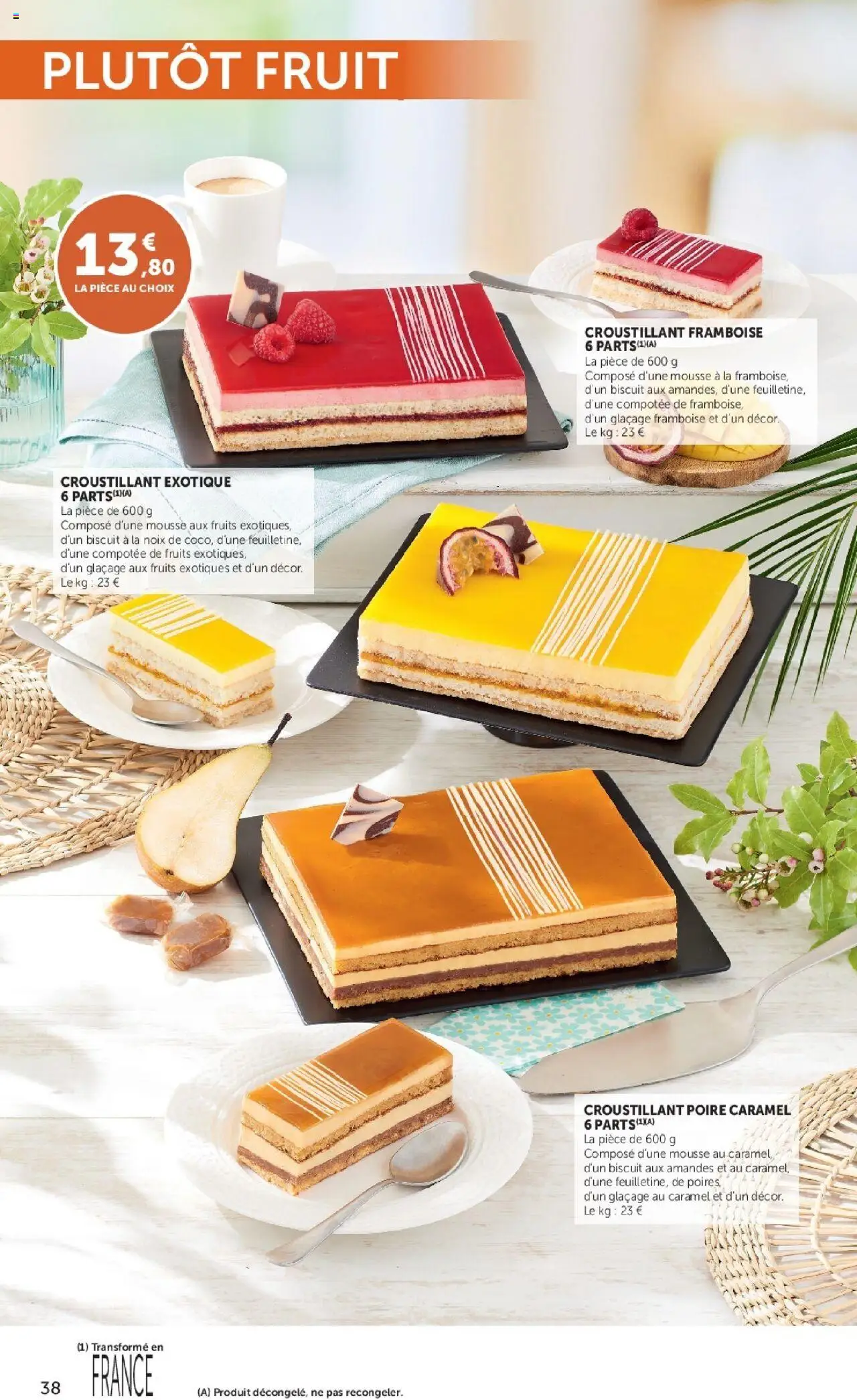 {H1} | Page: 38 | Produits: Framboise, Poire, Noix, Amandes
